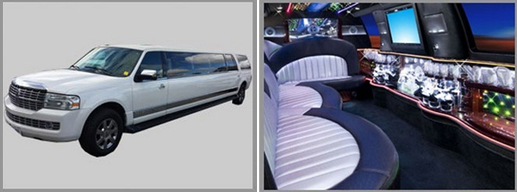 WHITE LINCOLN NAVIGATOR SUV