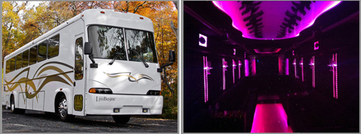 40-45 PASSENGER WHITE BUS 