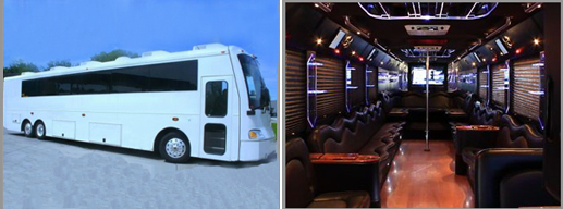 50 PASSENGER LUXURY LIMO BUS